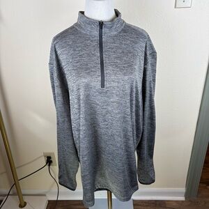 PGA Tour Men's Heathered Gray Zip-Up Sweater